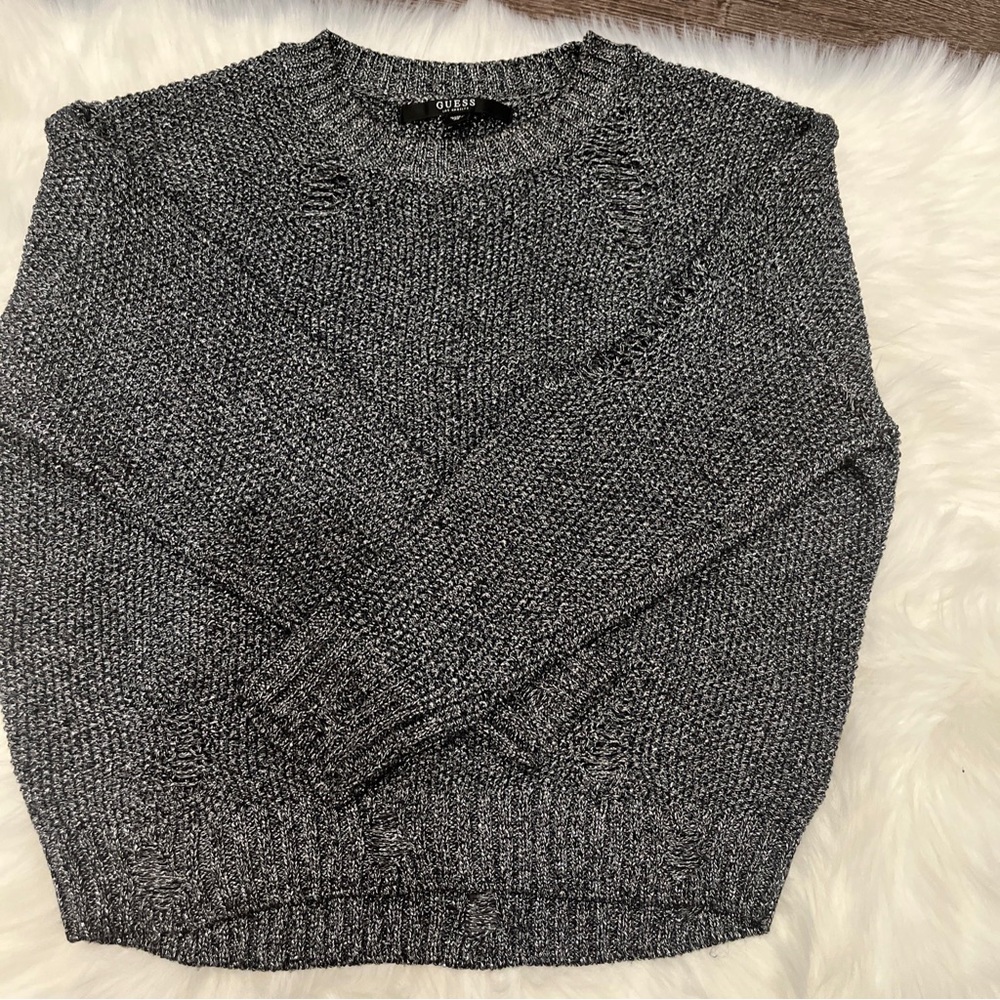 GUESS SWEATER. Women’s XS. Like New. Silver/Gray.